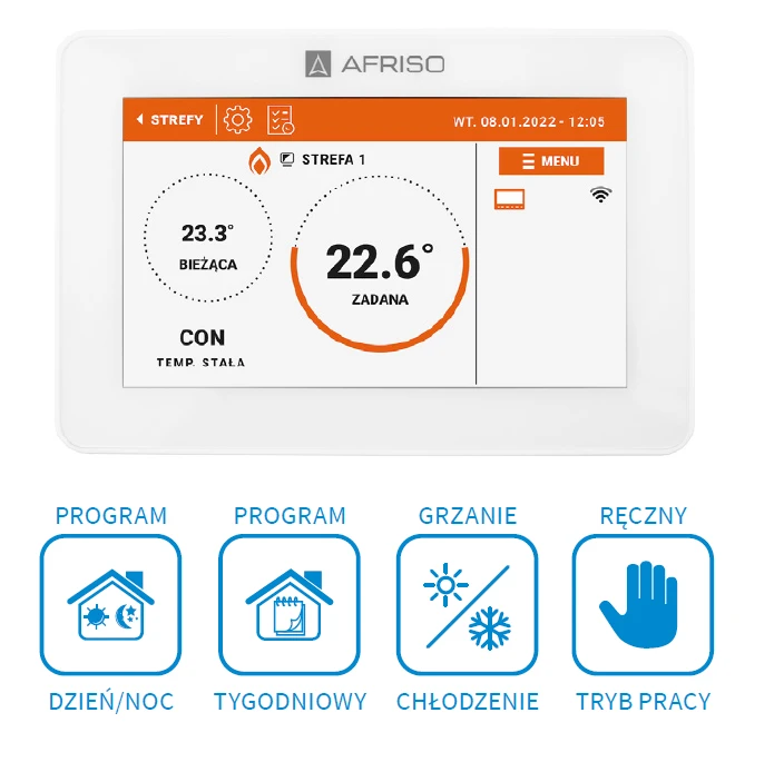 Nowość: bezprzewodowy panel sterujący CP10 - AFRISO.pl