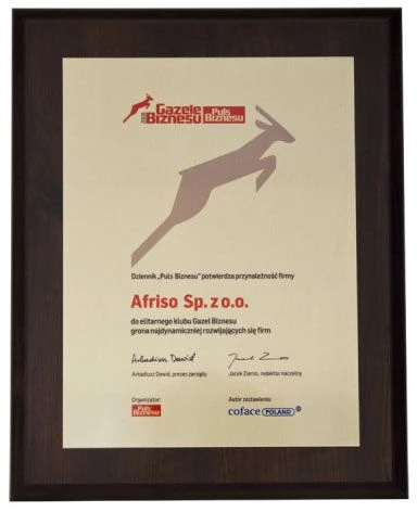 Gazela Biznesu 2008 dla AFRISO