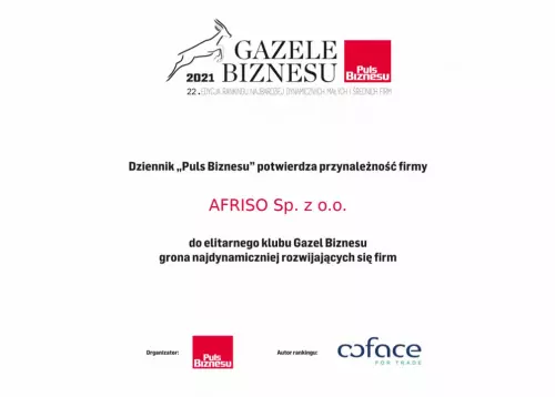 Gazele Biznesu 2021 dla AFRISO
