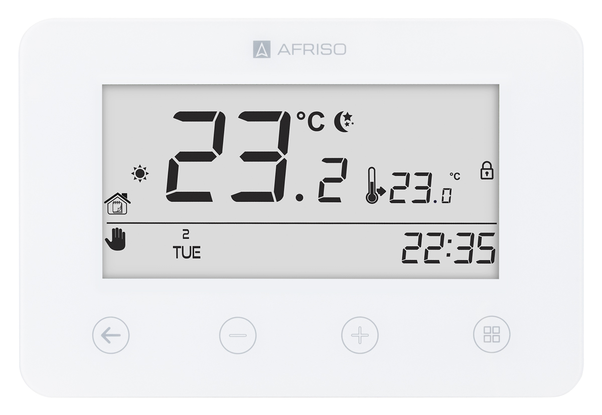 Programowalny termostat pokojowy FloorControl RT05 D-230 do listwy WB01 D-8-230, 230 V AC
