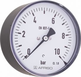 Manometr standardowy RF 40, D211, fi40 mm, -1÷0 bar, G1/8", ax, kl. 1,6