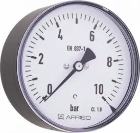 Manometr standardowy RF 40, D211, fi40 mm, 0÷1 bar, G1/8", ax, kl. 1,6