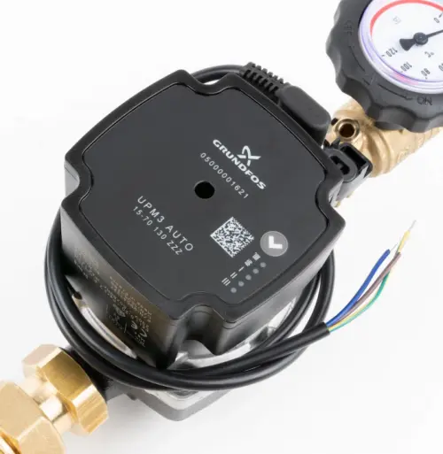 WYCOFANY Z OFERTY - Grupa pompowa BPS 991 z zaworem termostatycznym ATM 561, pompa Grundfos UPM3