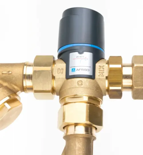 WYCOFANY Z OFERTY - Grupa pompowa BPS 991 z zaworem termostatycznym ATM 561, pompa Grundfos UPM3