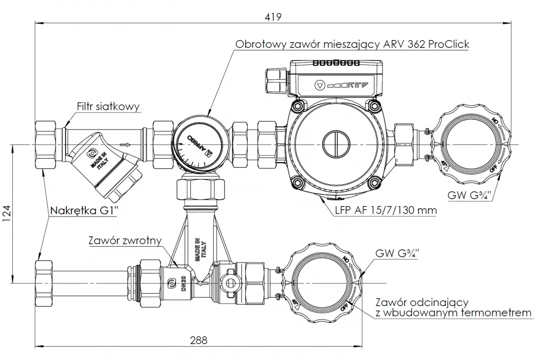 WYCOFANY Z OFERTY -  - wymiary