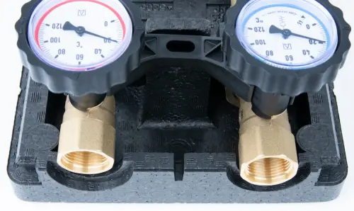 Grupa pompowa PrimoTherm 180-2 DN25 Vario, pompa AFRISO APH, zawór mieszający ARV KvsVario, siłownik ARM 343 ProClick