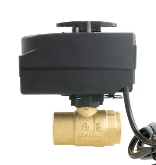 2-drogowy zawór kulowy z siłownikiem BEV, DN20, Rp3/4", Kvs 45 m3/h, 24 V AC, NO
