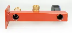 Grupa bezpieczeństwa kotła BSS, Nmax UDT 73,6 kW, z zaworem bezpieczeństwa MS 3 bar, z przyłączem do naczynia przeponowego