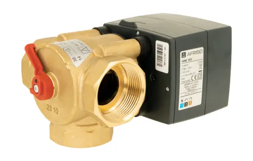 Zestaw regulacyjny ProClick: 3-drogowy obrotowy zawór mieszający ARV 386 Vario ProClick, DN40, Rp1 1/2", Kvs 14 - 36 + siłownik elektryczny ARM 343 ProClick