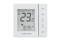 Przewodowy, podtynkowy, cyfrowy regulator temperatury VS30W, tygodniowy, biały, 230 V