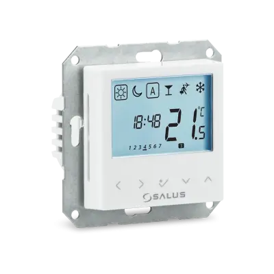 Przewodowy, podtynkowy elektroniczny regulator temperatury BTRP230, programowalny, 230 V