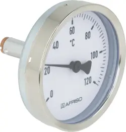 Termometr bimetaliczny BiTh 63, fi63 mm, 0÷120°C, L 40 mm, G1/2", ax, kl. 2