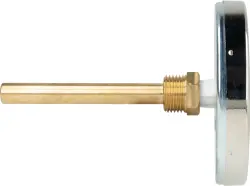 Termometr bimetaliczny BiTh 100, fi100 mm, 0÷120°C, L 100 mm, G1/2", ax, kl. 2