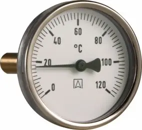Termometr bimetaliczny BiTh 63, fi63 mm, 0÷60°C, L 40 mm, G1/2", ax, kl. 2