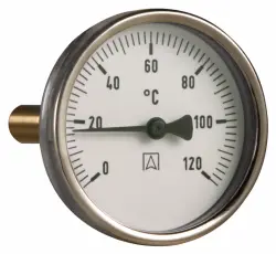 Termometr bimetaliczny BiTh 80, fi80 mm, -20÷60°C, L 150 mm, G1/2", ax, kl. 2