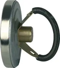 Termometr bimetaliczny przylgowy ATh 63 S, fi63 mm, 0÷120°C, do rur 3/8"÷1 1/2", ax, kl. 2