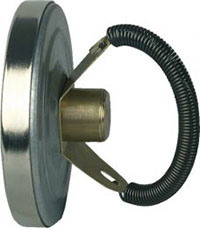 Termometr bimetaliczny przylgowy ATh 80 M, fi80 mm, 0÷120°C, 2x magnes, ax, kl. 2