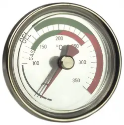 Termometr bimetaliczny do pomiaru temperatury spalin RT 80, fi80 mm, L 150 mm, 0÷500°C, ax, kl. 2