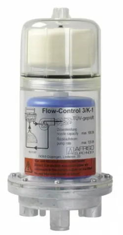 Automatyczny odpowietrznik oleju Flow-Control 3/K HT, 2x G3/8", GW G1/4", podwyższona odporność na temperaturę