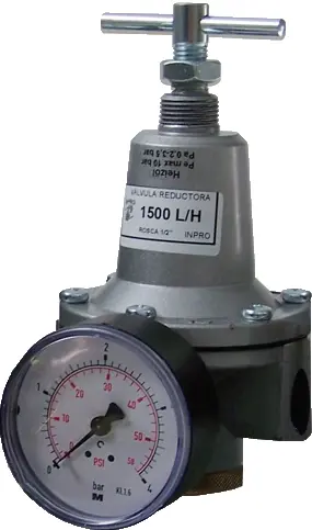 Reduktor ciśnienia oleju, 3000 l/h, ciśnienie na wyjściu 0,2÷3,5 bar, GW G1", z manometrem