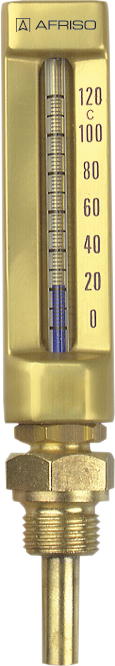 Termometr maszynowy VMTh 150, 150x36 mm, 0÷120°C, L 40 mm, G1/2", prosty