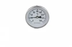 Termometr bimetaliczny BiTh 80, fi80 mm, 0÷160°C, L 100 mm, G1/2", ax, kl. 2