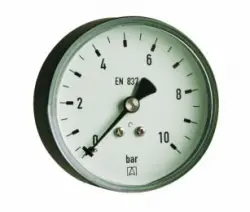 Manometr grzewczy RF 50, fi50 mm, 0÷10 bar, G1/4", ax, kl. 2,5