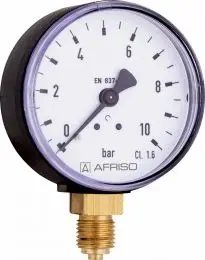 Manometr standardowy RF 100, D201, fi100 mm, 0÷6 bar, G1/2", rad, kl. 1,6