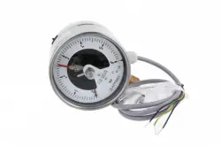 Manometr kontaktowy RF 100 I MK1, D401, fi100 mm, 0÷6 bar, 1 kontakt, G1/2", rad, kl. 1,0