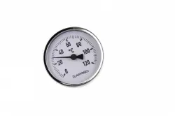 Termometr bimetaliczny BiTh 80, fi80 mm, 0÷120°C, L 40 mm, G1/2", ax, kl. 2
