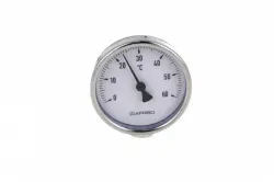 Termometr bimetaliczny BiTh 63, fi63 mm, 0÷60°C, L 40 mm, G1/2", ax, kl. 2