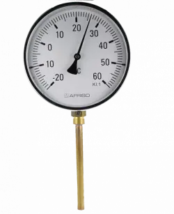 Termometr przemysłowy BiTh 160 I, D201, fi160 mm, -20÷60°C, L 150 mm, G1/2", rad, kl. 1