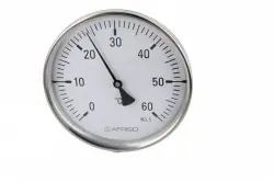 Termometr bimetaliczny BiTh 160 I, D211, fi160 mm, 0÷60°C, L 150 mm, G1/2", ax, kl. 1