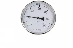 Termometr przemysłowy BiTh 160 I, D211, fi160 mm, 0÷120°C, L 100 mm, G1/2", ax, kl. 1