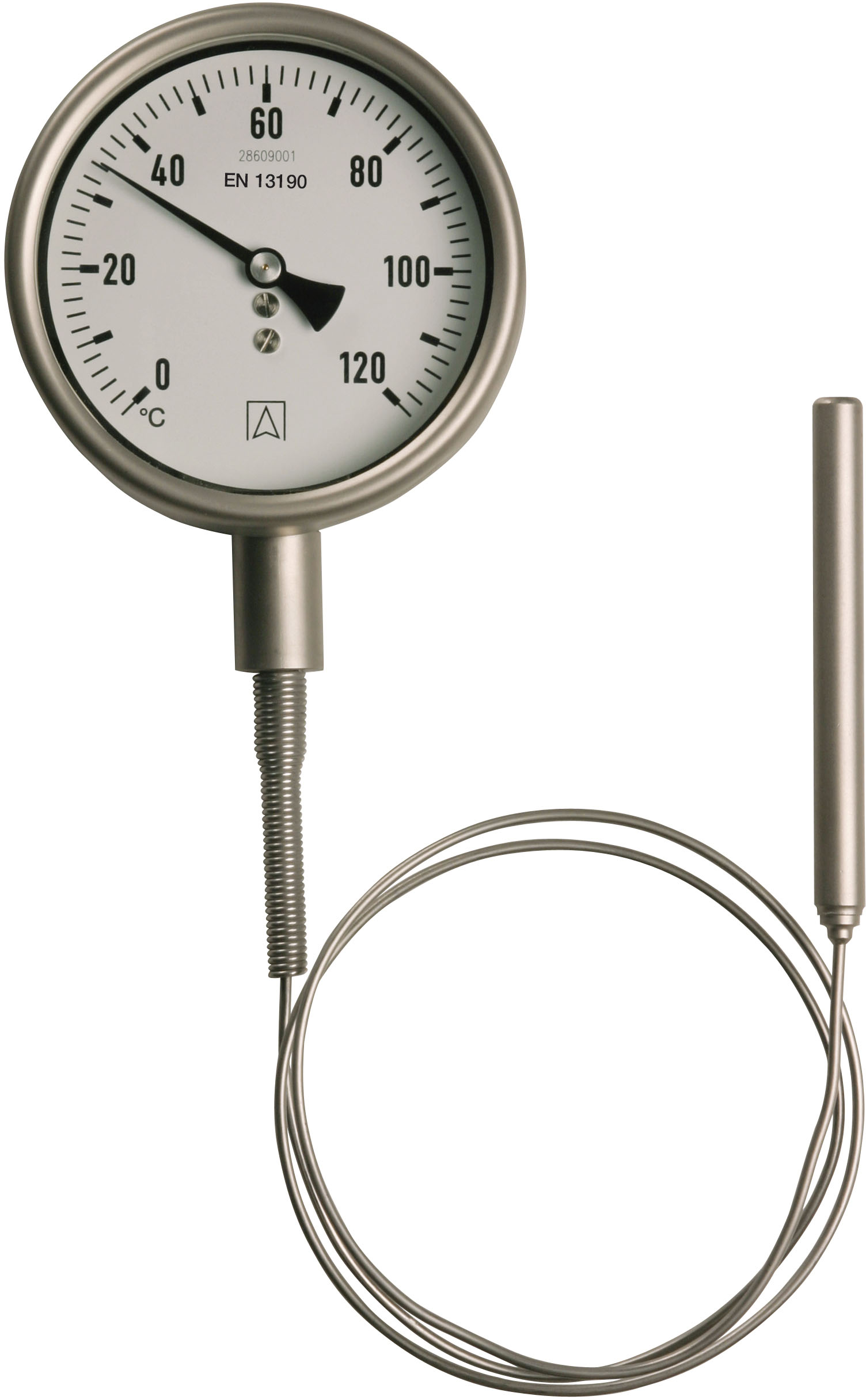 Termometr gazowy FTh 160 Ch, D412, fi160 mm, 0÷300°C, ax, kl. 1