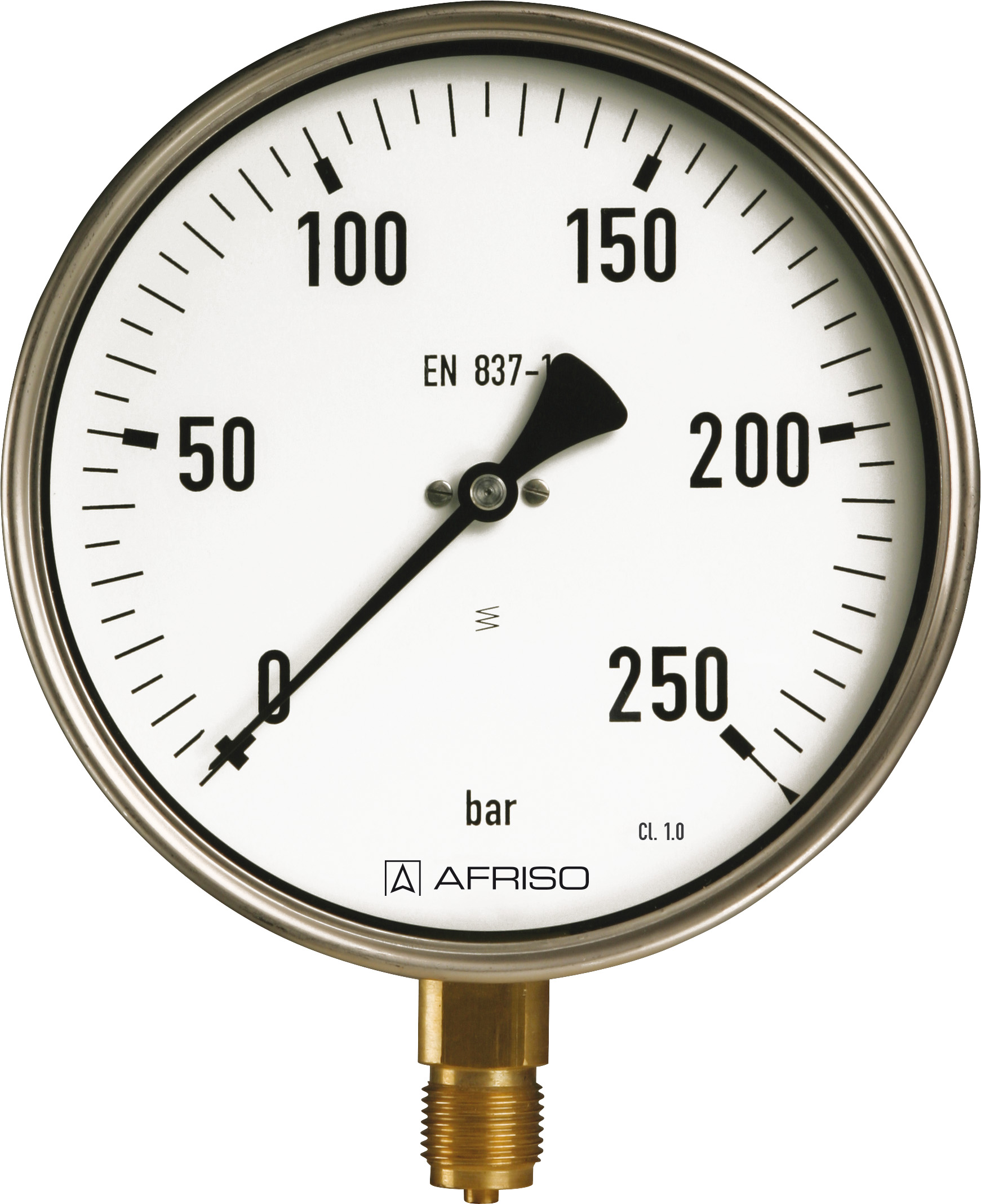 Manometr przemysłowy RF 100 I, D311, fi100 mm, 0÷2,5 bar, G1/2