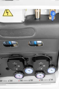 PrimoBox AZB 211 ze sprzęgłem hydraulicznym, 2 obiegi z zaworem termostatycznym ATM