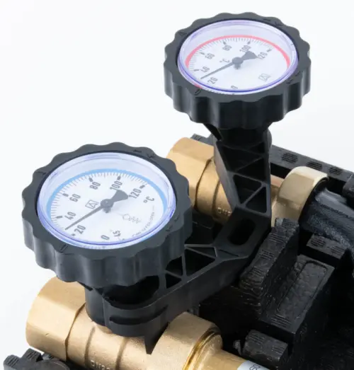 Grupa pompowa PrimoTherm 180-2 DN25 Vario, zawór mieszający, siłownik ARM 343, pompa Wilo