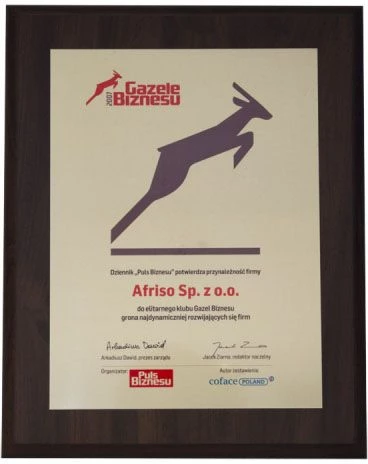 Gazela Biznesu 2007 dla AFRISO