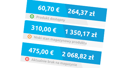 Stany magazynowe produktów. Nowa funkcja w katalogu online