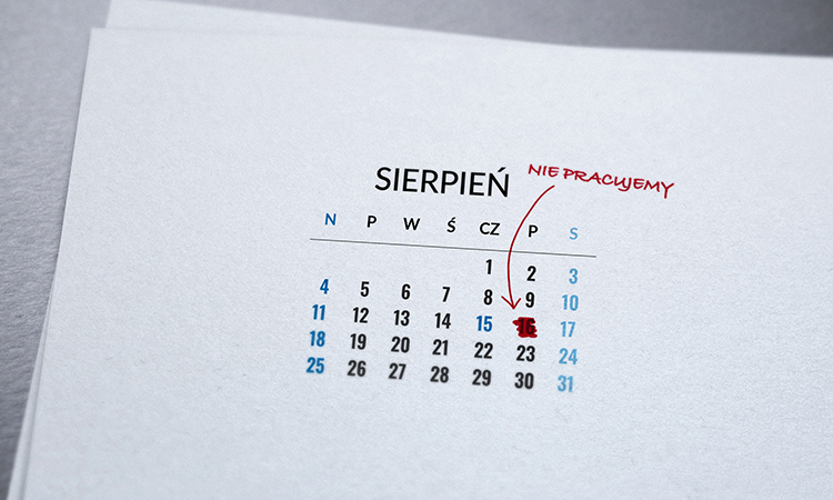 AFRISO nieczynne w dniu 16 sierpnia 2019 r.