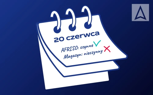20 czerwca - brak realizacji wysyłek zamówień