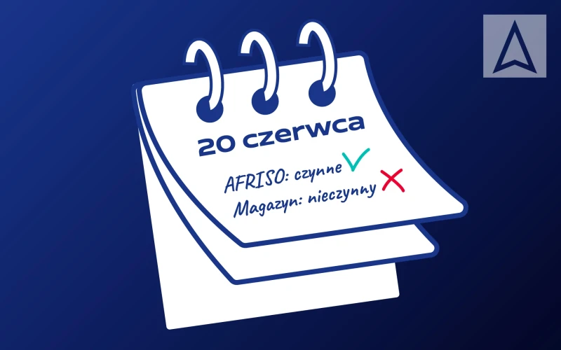 20 czerwca - brak realizacji wysyłek zamówień