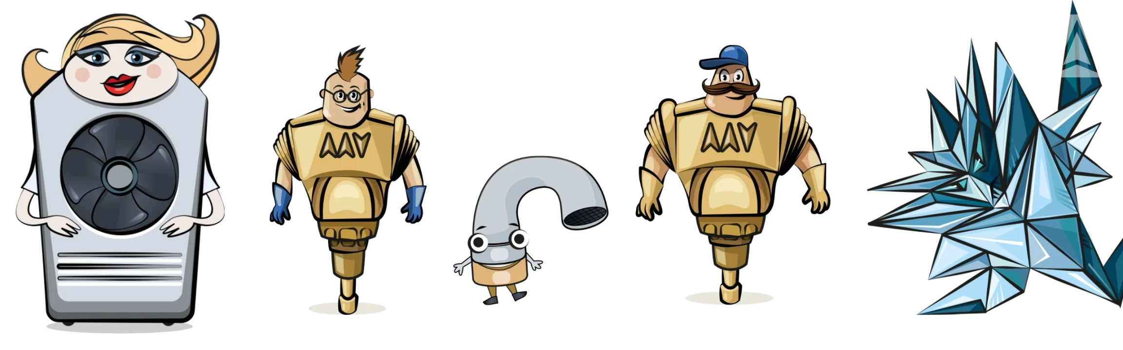 Ekipa, która trzyma instalację w ryzach