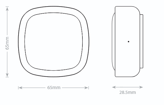 MS610 Czujnik ruchu MS610 - wymiary AFRISO 1