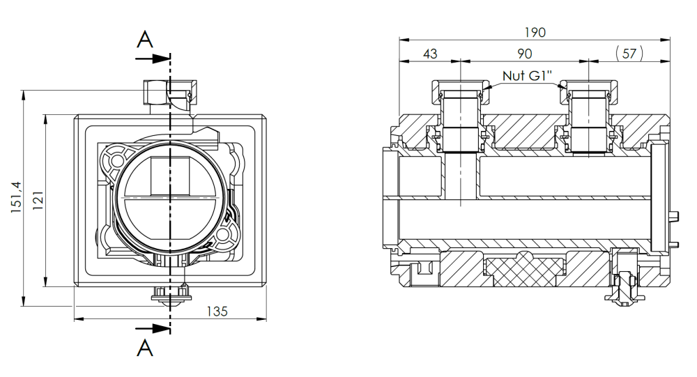 79600 Rozszerzenie ProFusion HSM 90E rozdzielacza o 1 obieg pompowy - wymiary AFRISO 1
