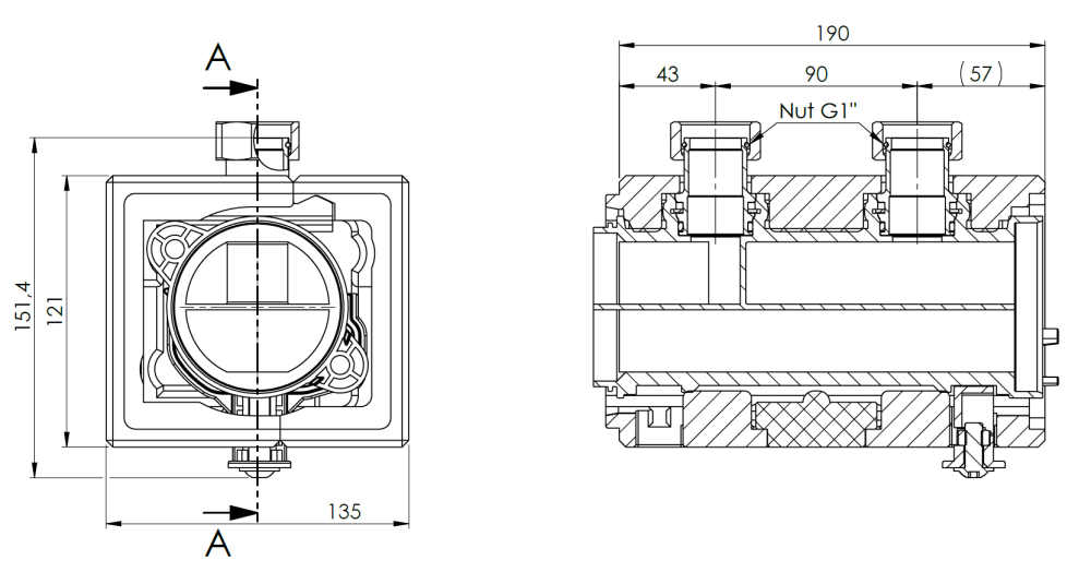 79601 Rozszerzenie ProFusion HSM 90B rozdzielacza o 1 obieg buforowy - wymiary AFRISO 1
