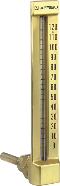 Termometr maszynowy VMTh 110, 110x30 mm, -30÷50°C, L 160 mm, G1/2", kątowy