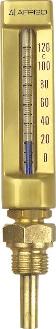 64135 Termometr maszynowy VMTh 110, 110x30 mm, 0÷160°C, L 160 mm, G1/2", kątowy - galeria AFRISO 1