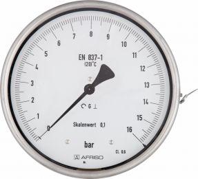 85716401WZ Manometr precyzyjny RF 160 F D 402, fi 160 mm, 0-16 bar, 1/2" rad, kl. 0,6 - wzorcowany - galeria AFRISO 1